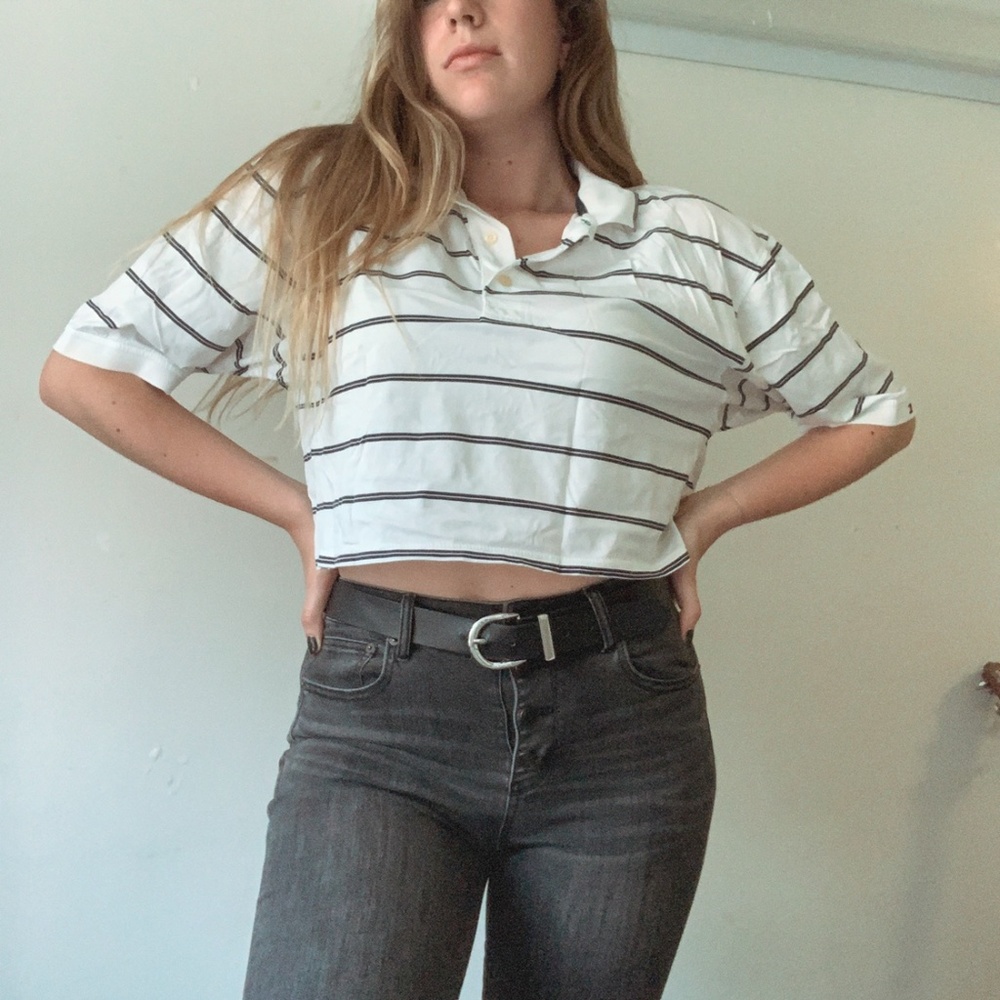 Brandy Melville cropped Tommy Hilfiger shirt